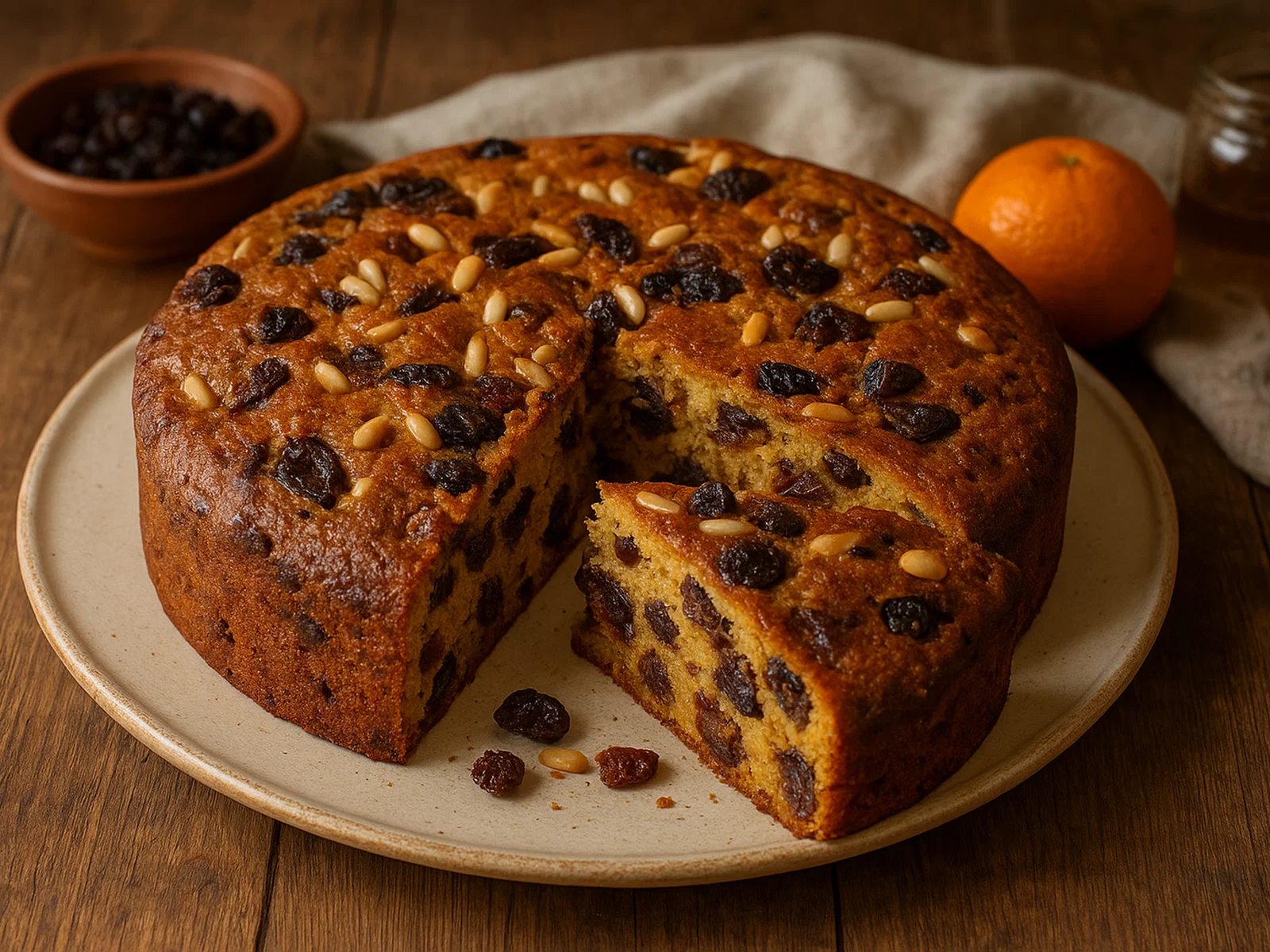 Pinza Veneziana – Rustikaler Maismehlkuchen mit Trockenobst