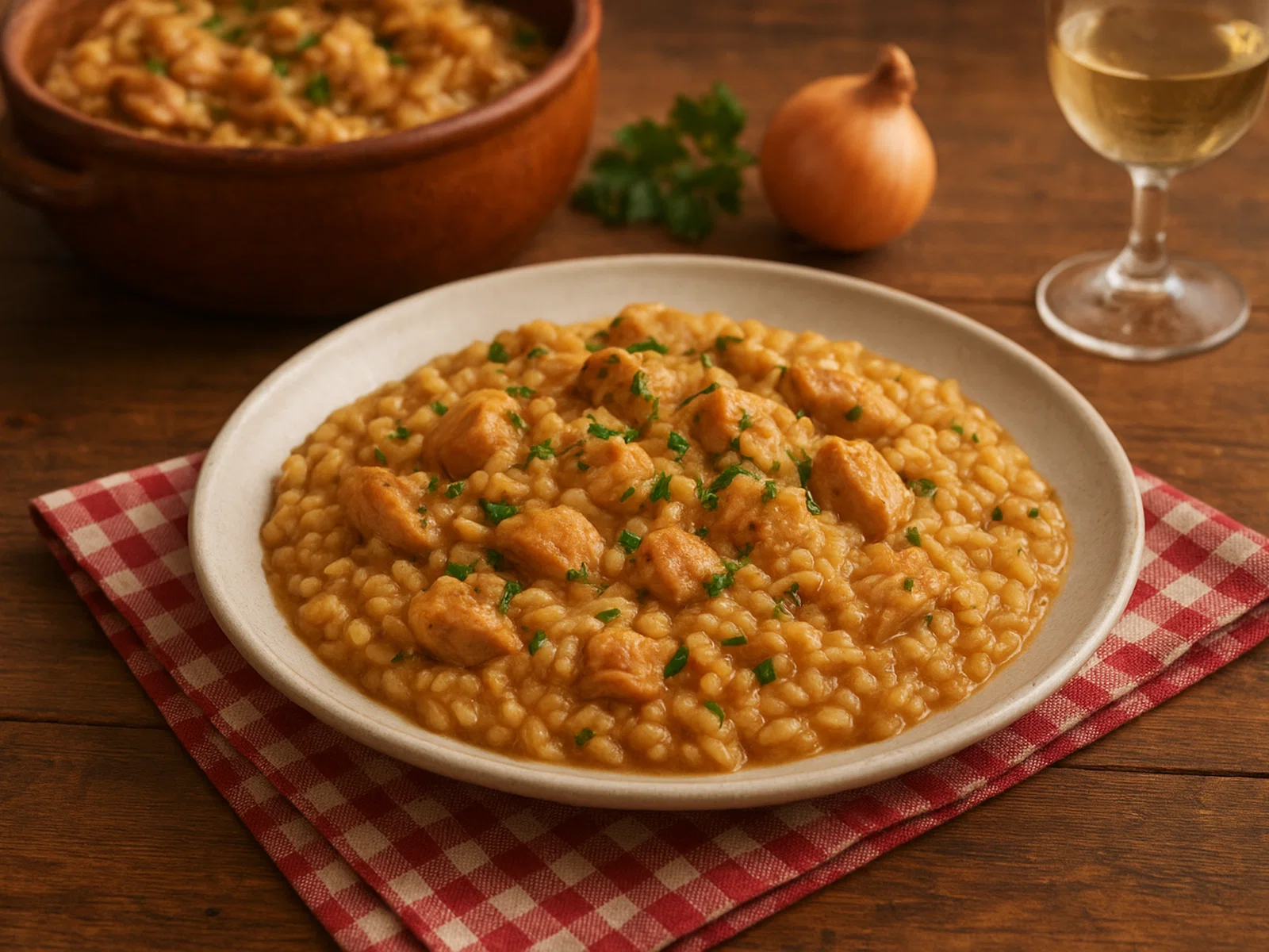 Risotto alla Sbirraglia – Huhn-Risotto nach Treviso-Art