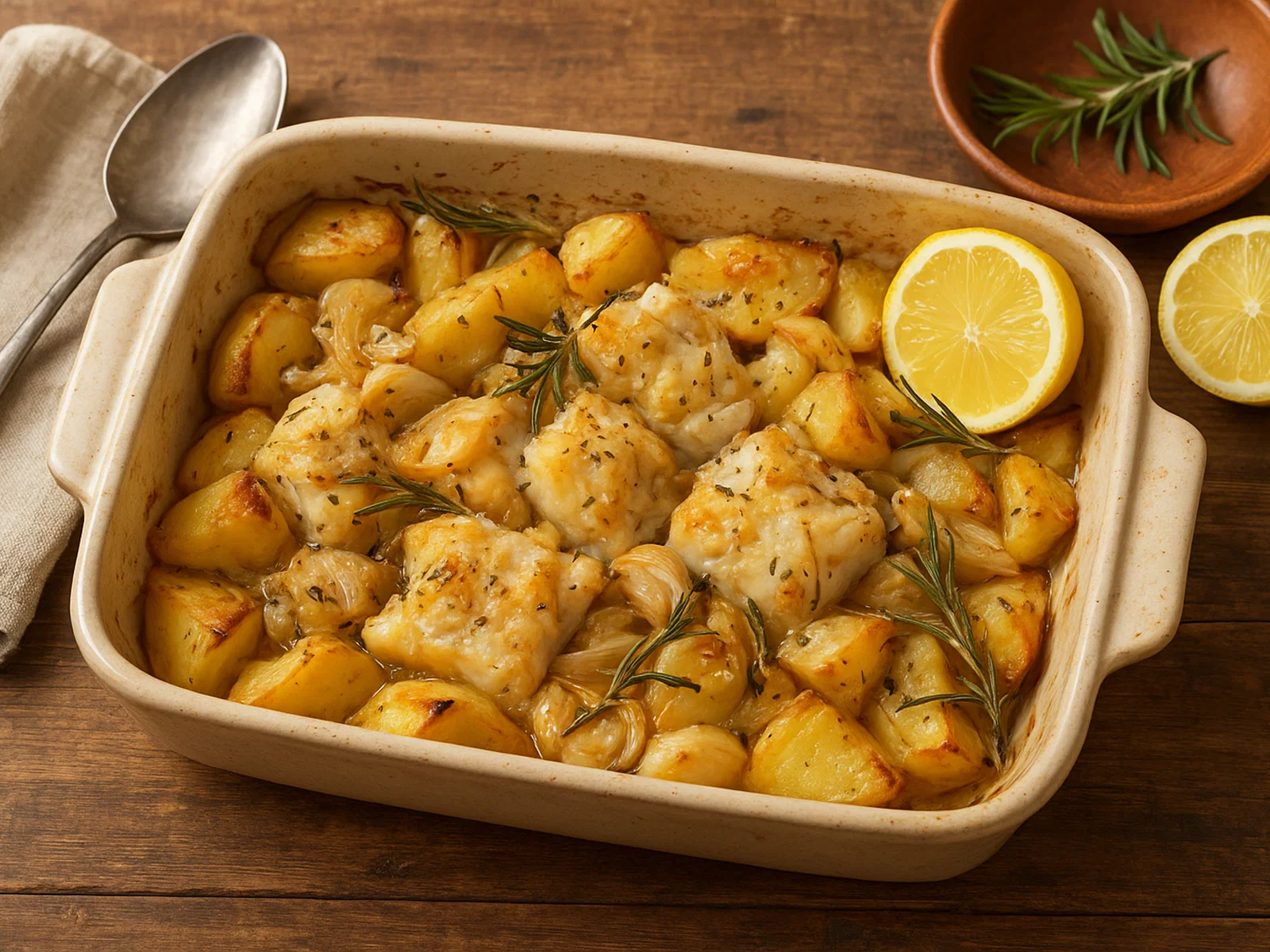 Patate e Baccalà al Forno – Stockfisch mit Kartoffeln aus dem Ofen
