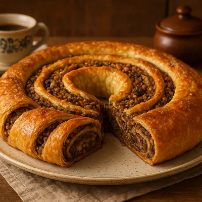 Presnitz triestino – Nuss-Strudelkranz aus Triest