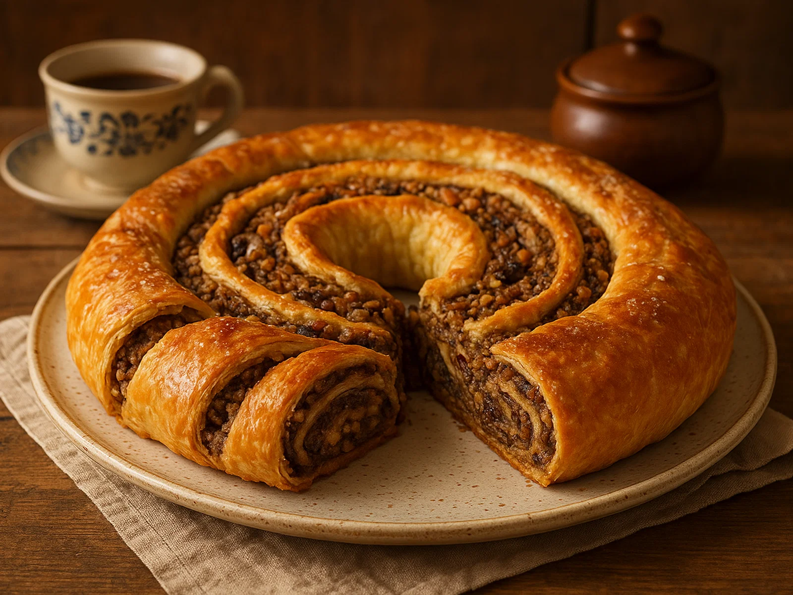 Presnitz triestino – Nuss-Strudelkranz aus Triest