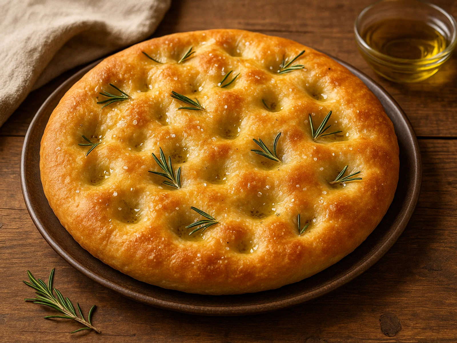 Focaccia genovese – ligurisches Olivenölbrot