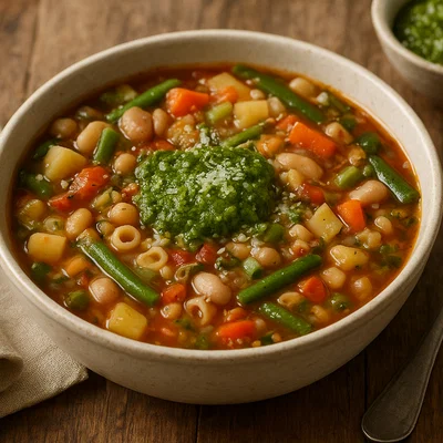 Minestrone alla genovese mit Pesto