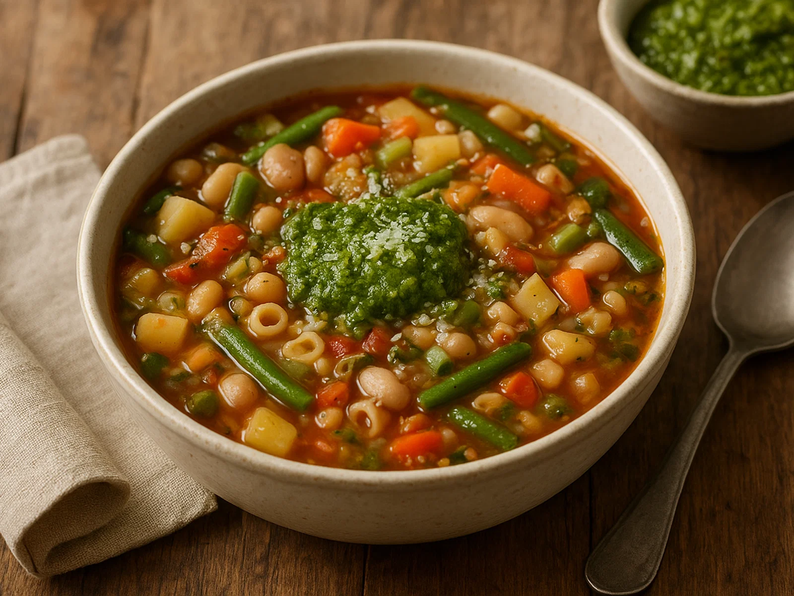 Minestrone alla genovese mit Pesto