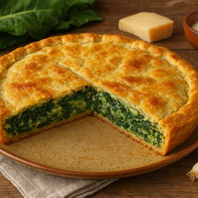 Erbazzone reggiano – herzhafte Mangold-Parmesan-Tarte
