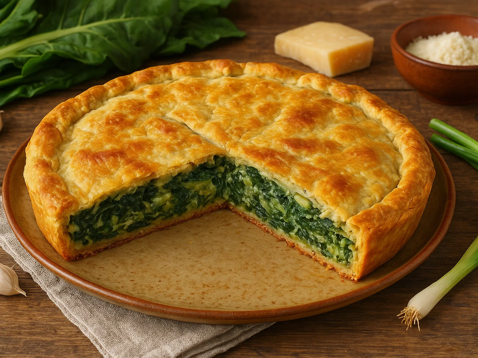 Erbazzone reggiano – herzhafte Mangold-Parmesan-Tarte
