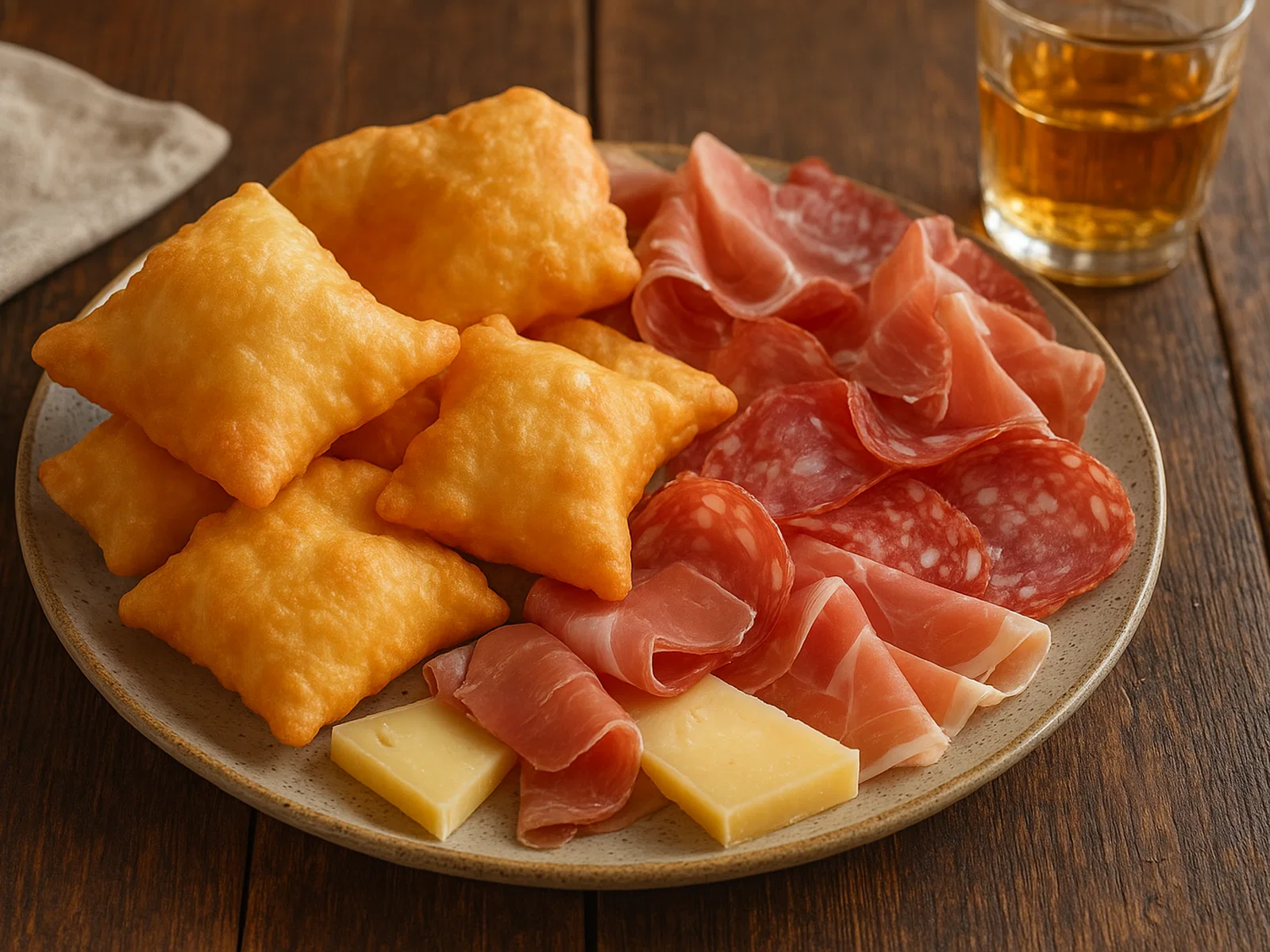 Gnocco fritto – frittierte Teigkissen zu Aufschnitt