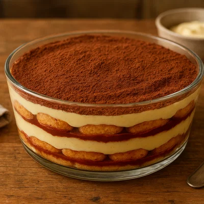 Zuppa inglese – italienisches Schichtdessert mit Biskuit, Likör und Vanillecreme