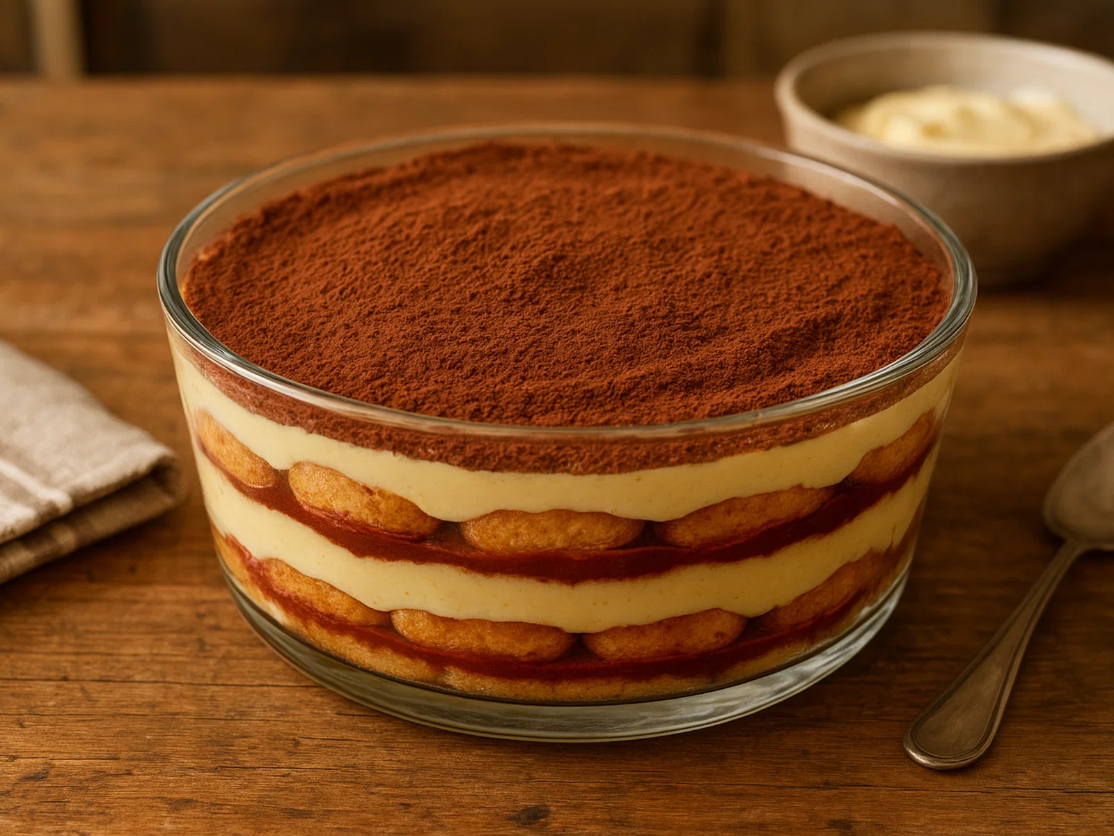 Zuppa inglese – italienisches Schichtdessert mit Biskuit, Likör und Vanillecreme
