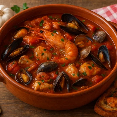 Cacciucco alla Livornese – toskanischer Fischeintopf