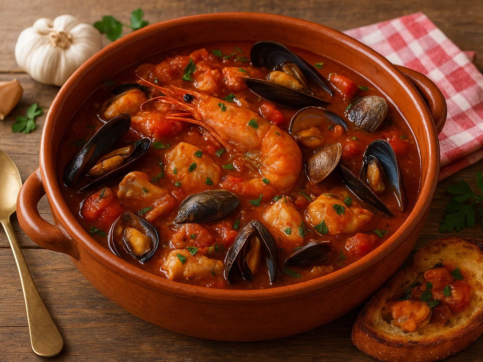 Cacciucco alla Livornese – toskanischer Fischeintopf