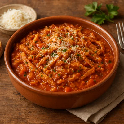 Trippa alla fiorentina – Florentiner Kutteln in Tomatensauce
