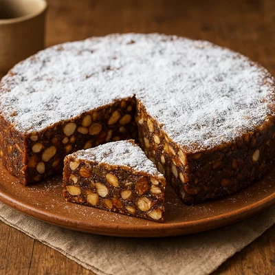 Panforte di Siena – Italienischer Gewürzkuchen mit Nüssen und kandierten Früchten