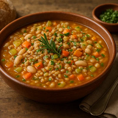 Zuppa di farro della Garfagnana – Toskanische Dinkelsuppe