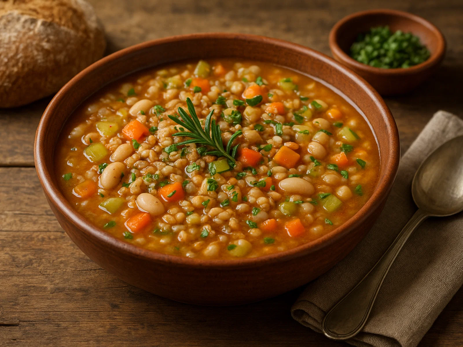 Zuppa di farro della Garfagnana – Toskanische Dinkelsuppe