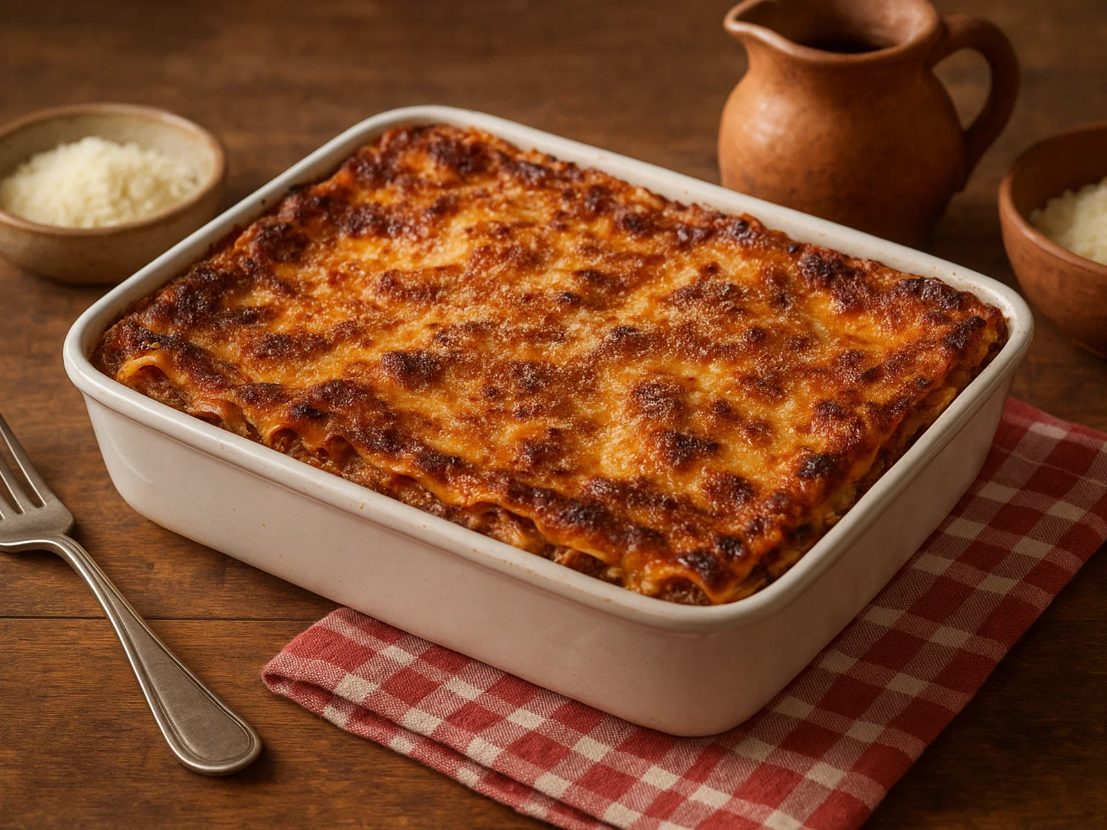 Vincisgrassi – Lasagne aus den Marken mit Innereien-Ragout