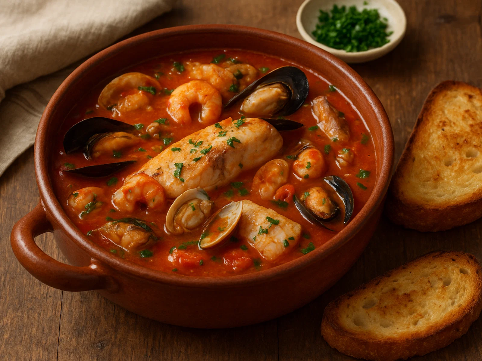 Brodetto di pesce marchigiano – Adriatischer Fischeintopf