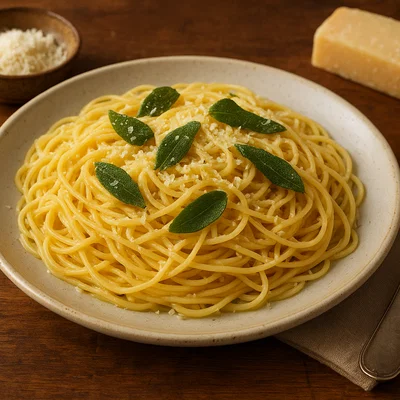 Maccheroncini di Campofilone mit Salbeibutter
