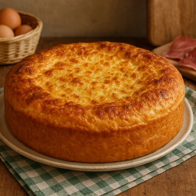 Pizza di formaggio marchigiana (Herzhafter Käse-Osterkuchen)