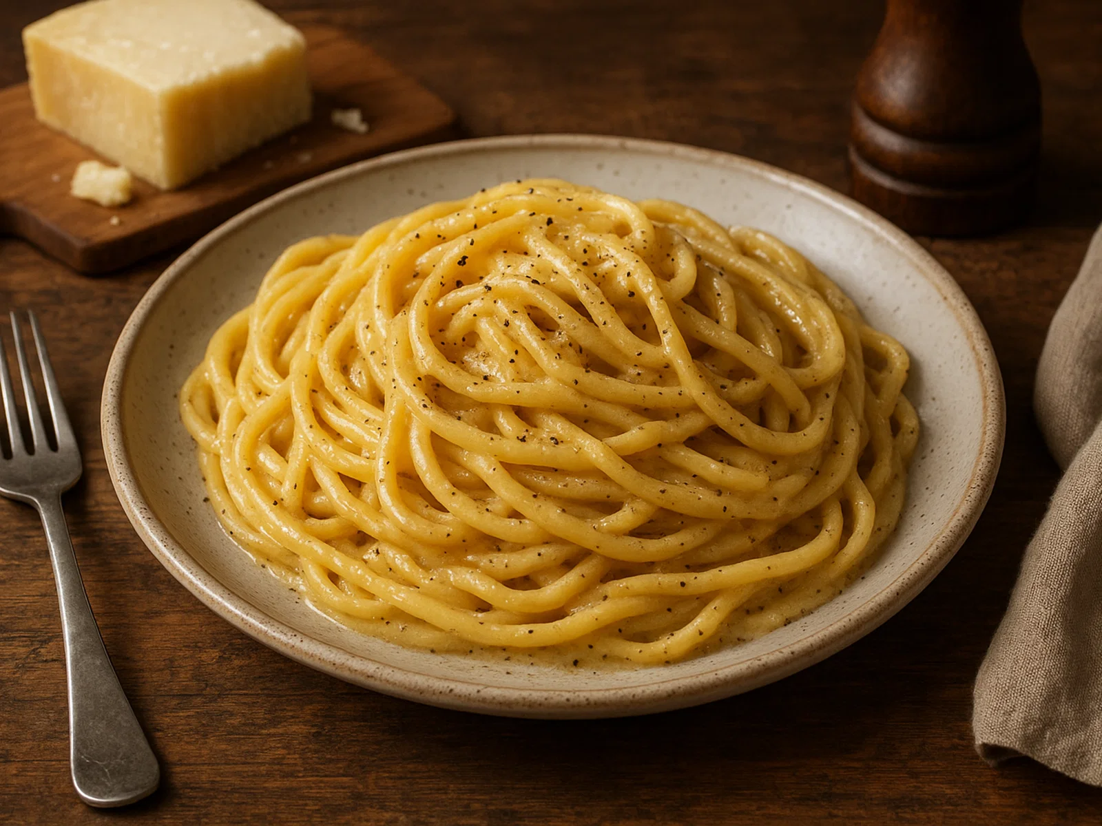 Tonnarelli cacio e pepe