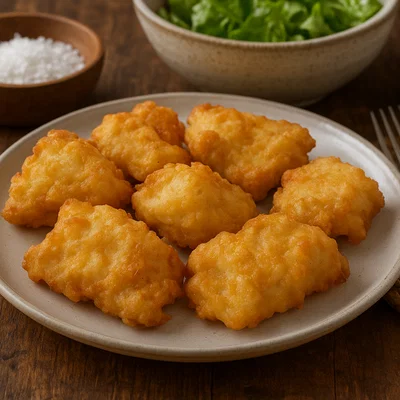 Baccalà in pastella alla romana (römischer Backteig‑Stockfisch)