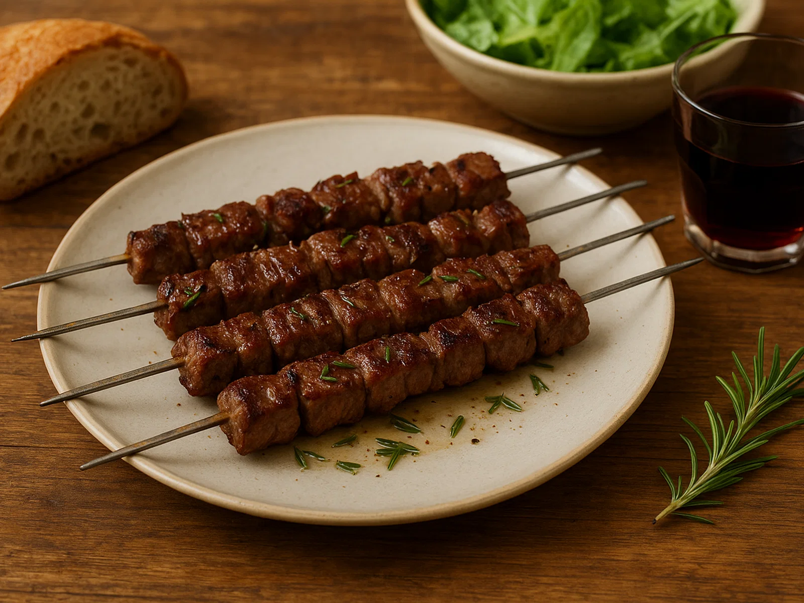 Arrosticini di Pecora – Abruzzische Schaffleisch-Spieße vom Grill