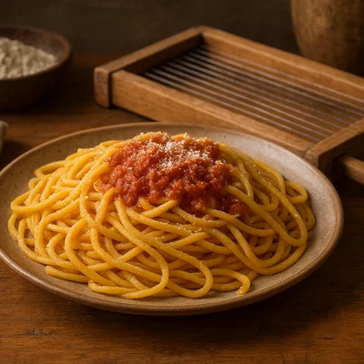 Maccheroni alla Chitarra – Abruzzesische Eiernudeln