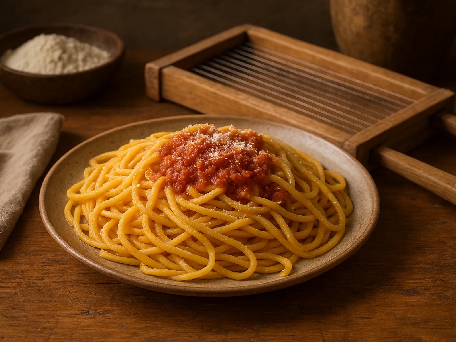 Maccheroni alla Chitarra – Abruzzesische Eiernudeln
