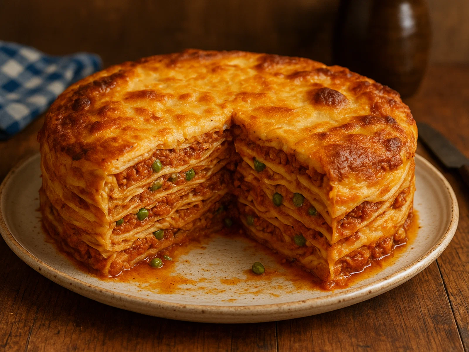 Timballo d’Abruzzo – Geschichtete Pasta-Torte mit Crêpes und Ragù