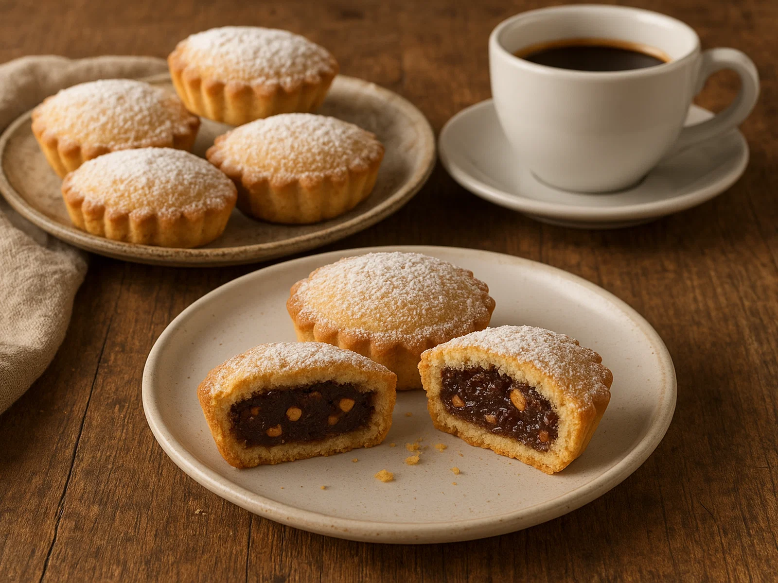 Bocconotti abruzzesi mit Schoko-Mandel-Füllung