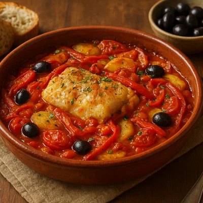 Baccalà alla molisana – Stockfisch mit Paprika