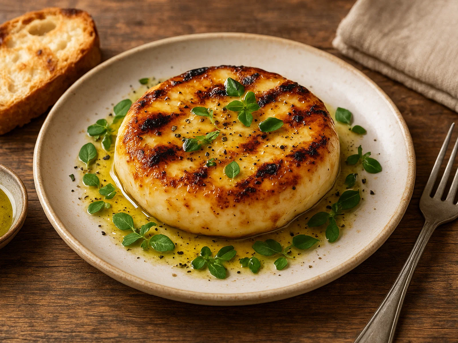 Scamorza alla brace – gegrillter Scamorza-Käse
