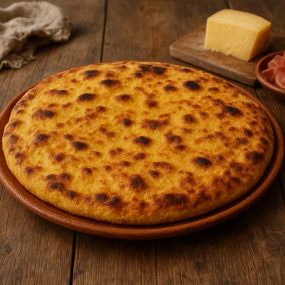 Pizza di Mais Molisana (Maisfladenbrot aus Molise)