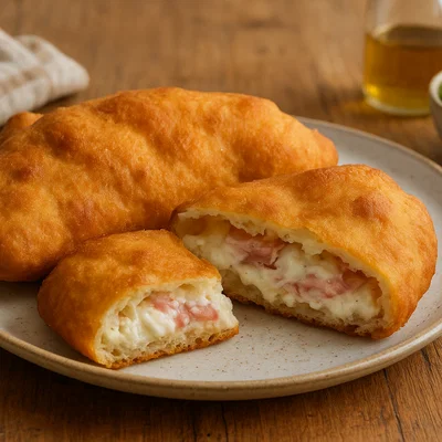 Pizza fritta napoletana