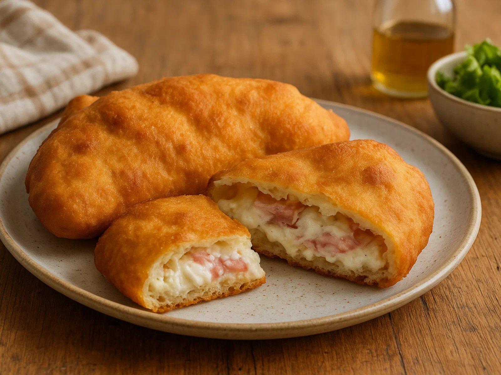 Pizza fritta napoletana