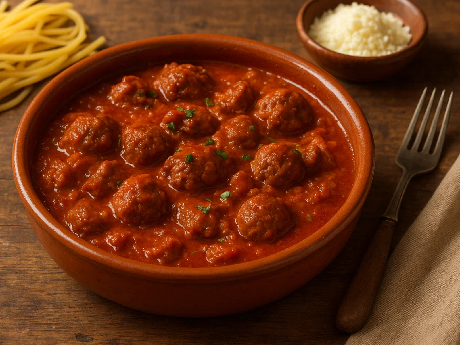Ragù napoletano – neapolitanische Schmor-Tomatensauce mit Fleisch