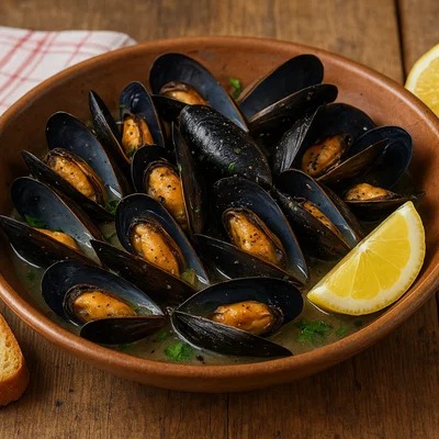 Impepata di cozze – Pfeffrige Miesmuscheln mit Zitrone