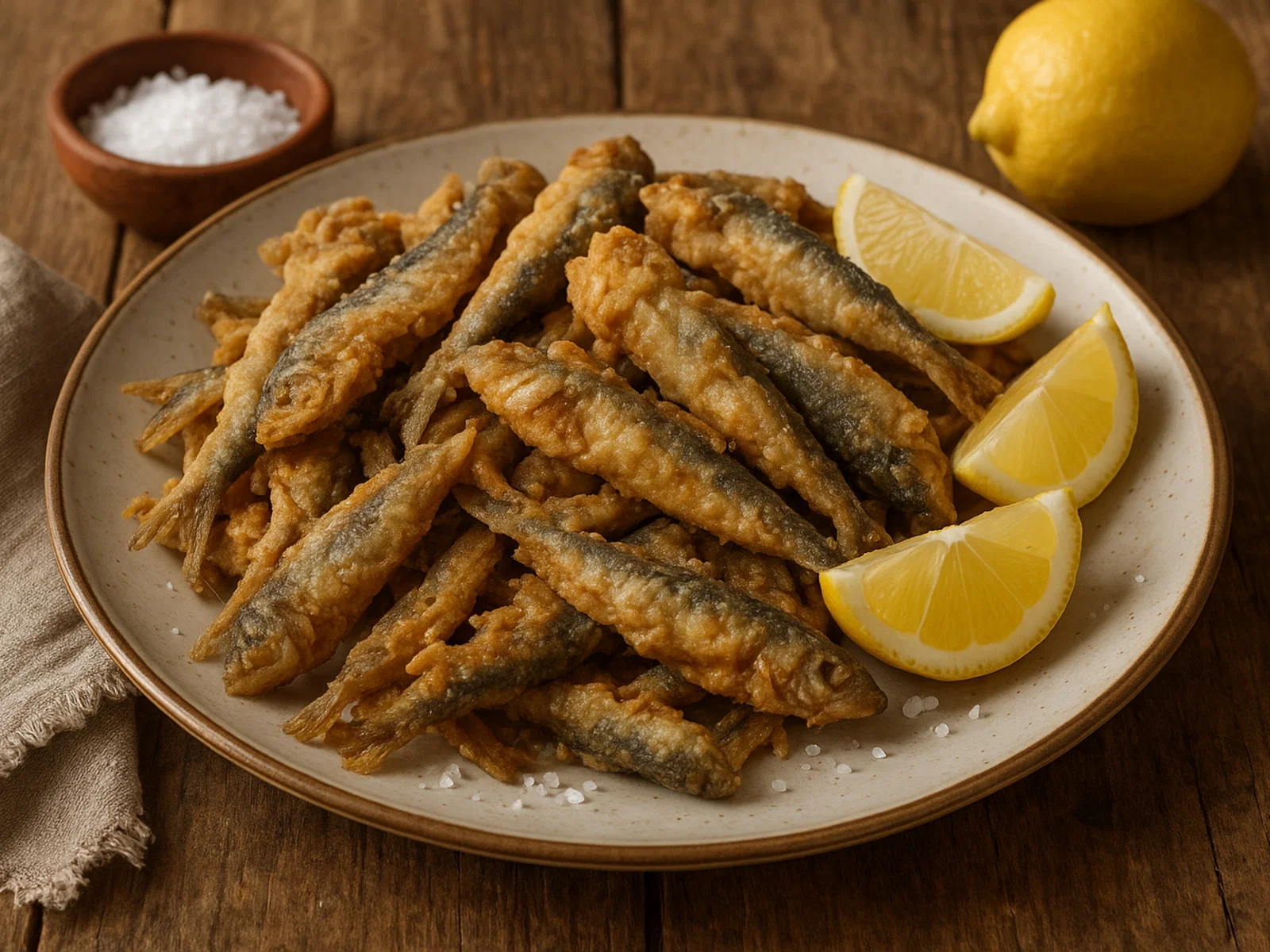 Frittura di Paranza – Gemischte frittierte kleine Fische