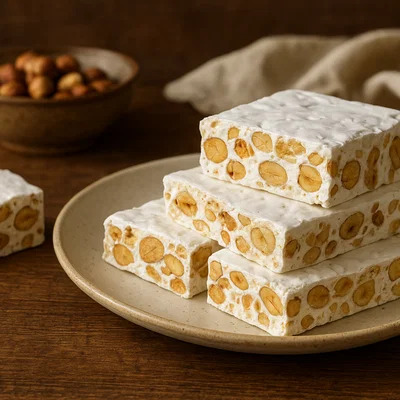 Torrone di Benevento – Weißer Nougat mit Nüssen