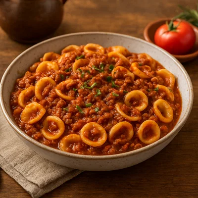 Orecchiette al ragù (Öhrchennudeln mit Fleischragout)