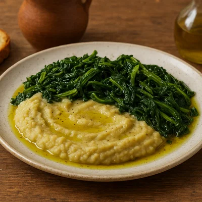 Fave e Cicoria Pugliese – Saubohnenpüree mit Wildzichorie