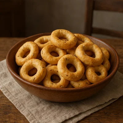 Taralli pugliesi (herzhafte Fenchel-Kringel)