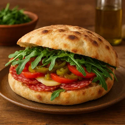 Puccia pugliese – Gefülltes apulisches Straßenbrot