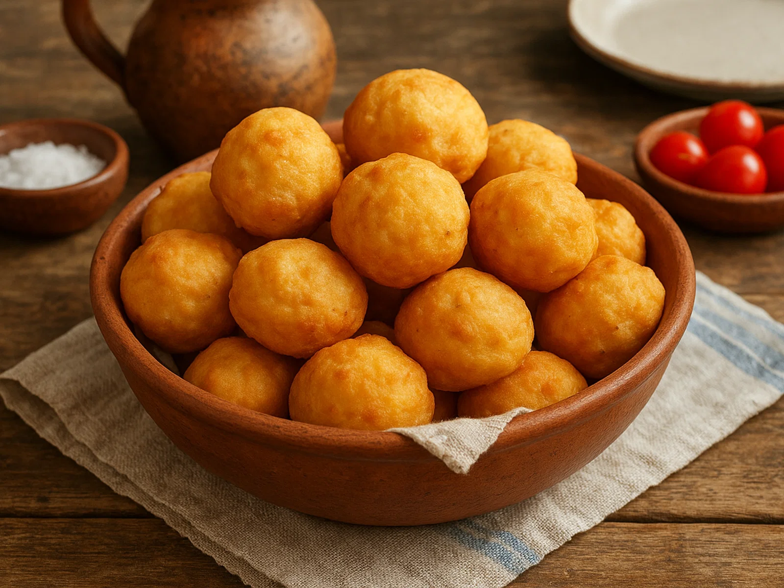 Pittule pugliesi – apulische frittierte Teigbällchen