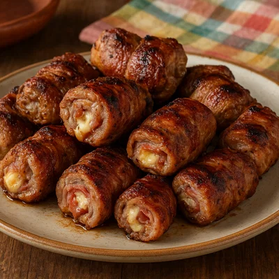 Bombette pugliesi – gefüllte Schweinefleischröllchen vom Grill
