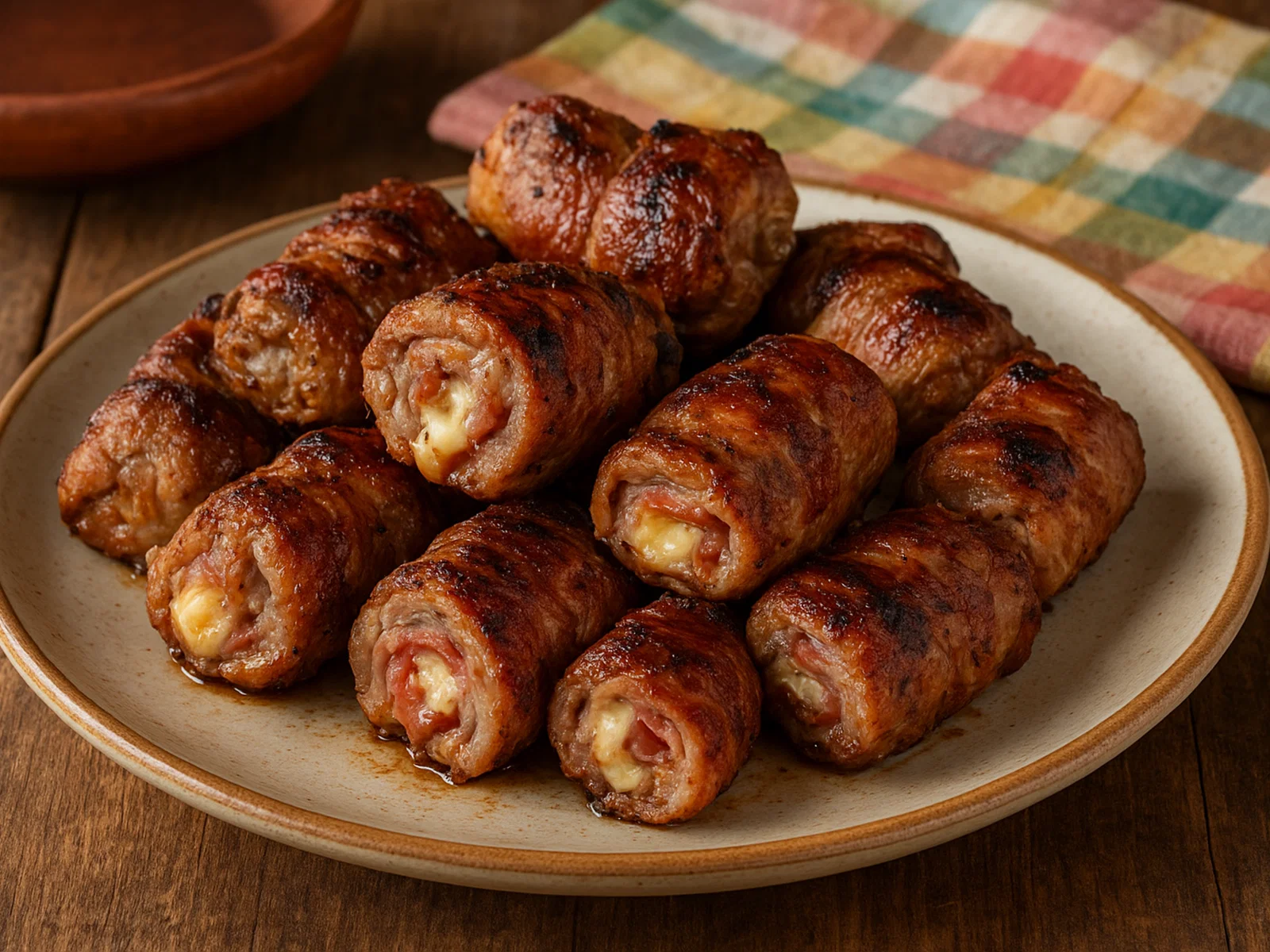 Bombette pugliesi – gefüllte Schweinefleischröllchen vom Grill