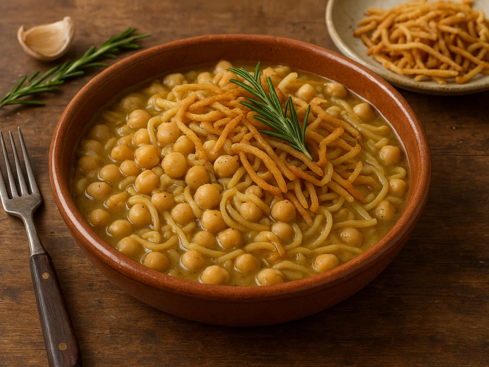 Ciceri e Tria – Kichererbsen mit teils frittierten Nudeln