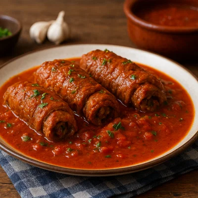 Braciole al sugo aus Apulien