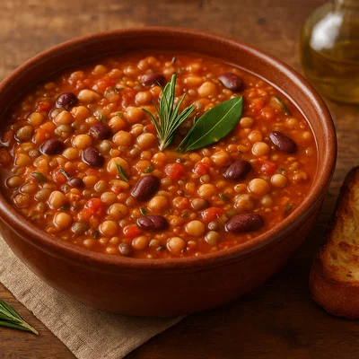 Zuppa di legumi pugliese – Apulische Hülsenfrüchtesuppe