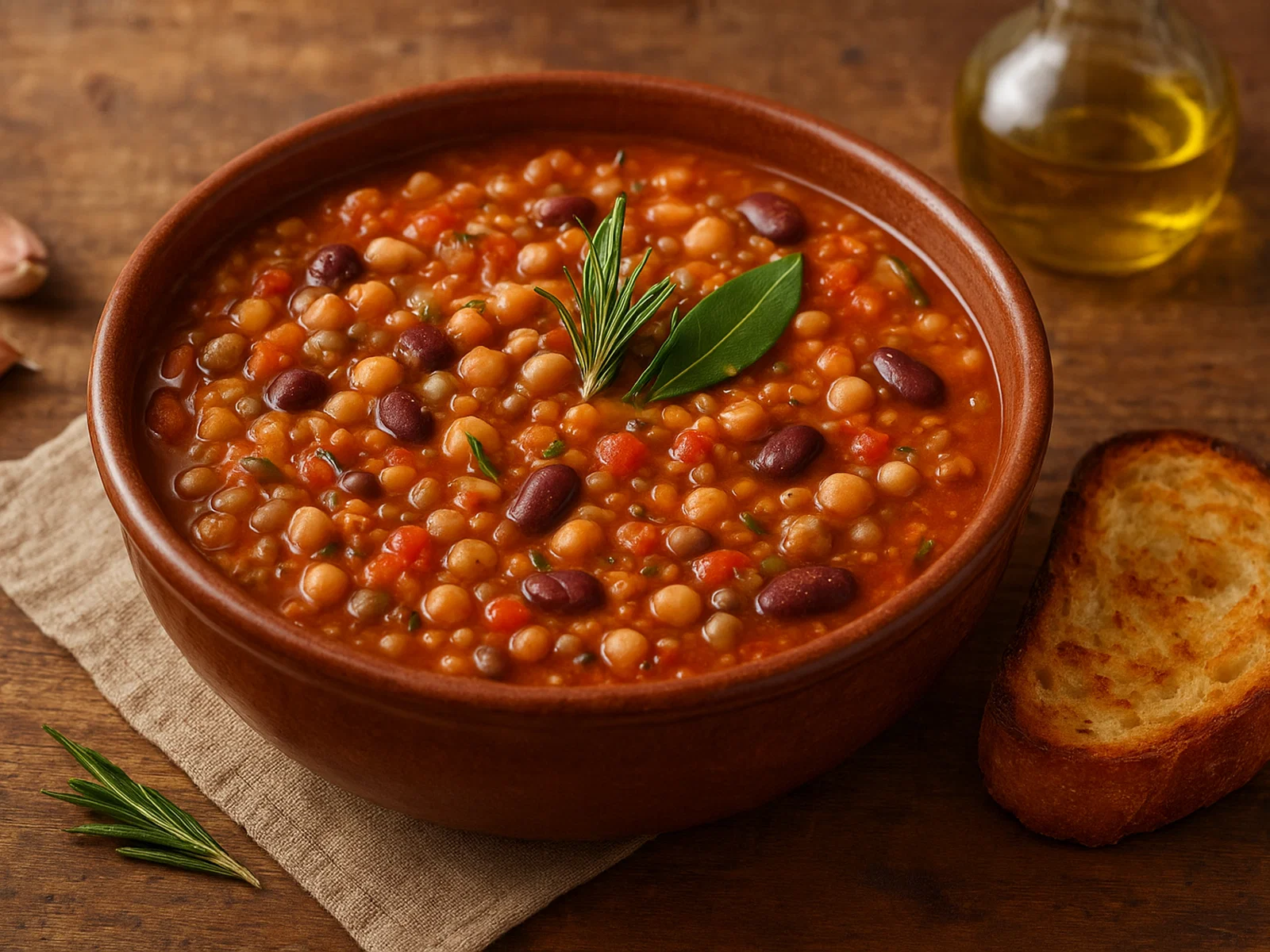 Zuppa di legumi pugliese – Apulische Hülsenfrüchtesuppe